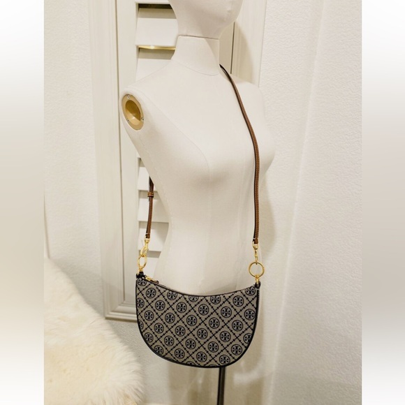 Mini T Monogram Jacquard Hobo Bag - Picture 6 of 11